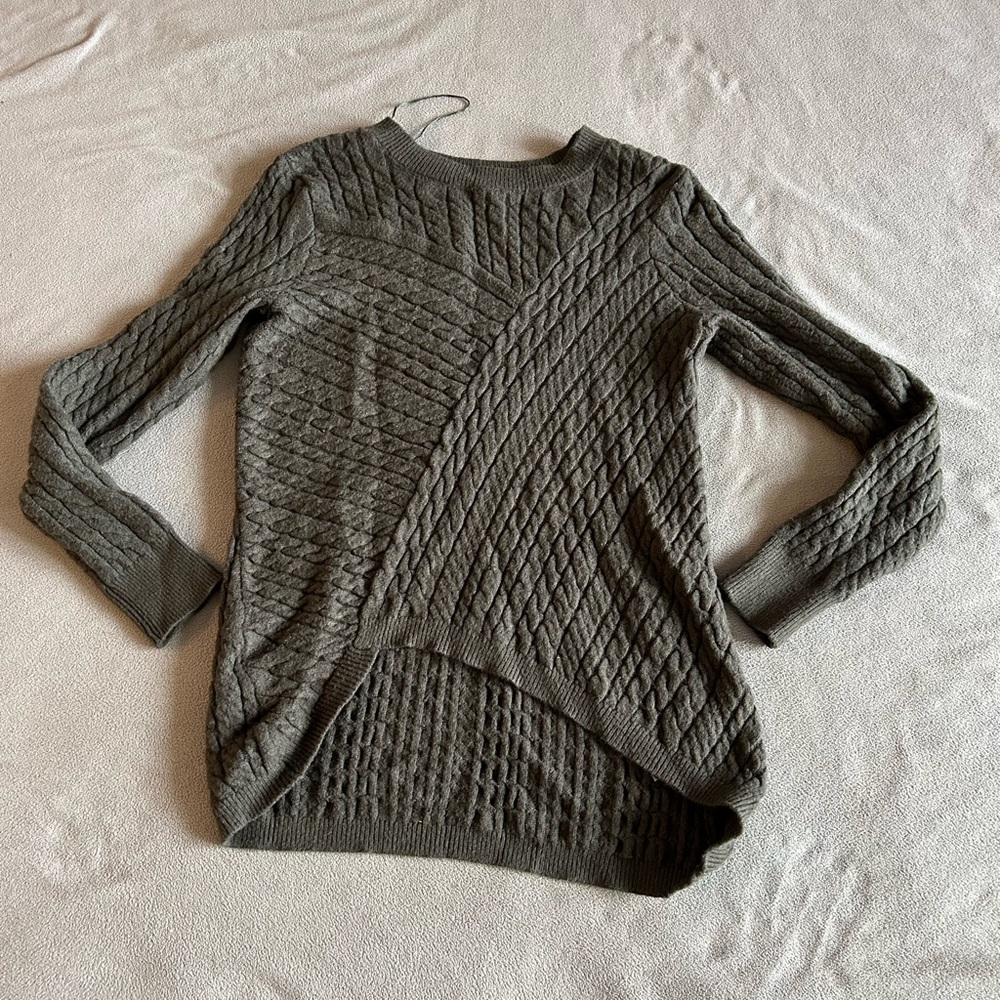 Green Long Sleeve Crewneck Sweater - Evolution - Women’s S